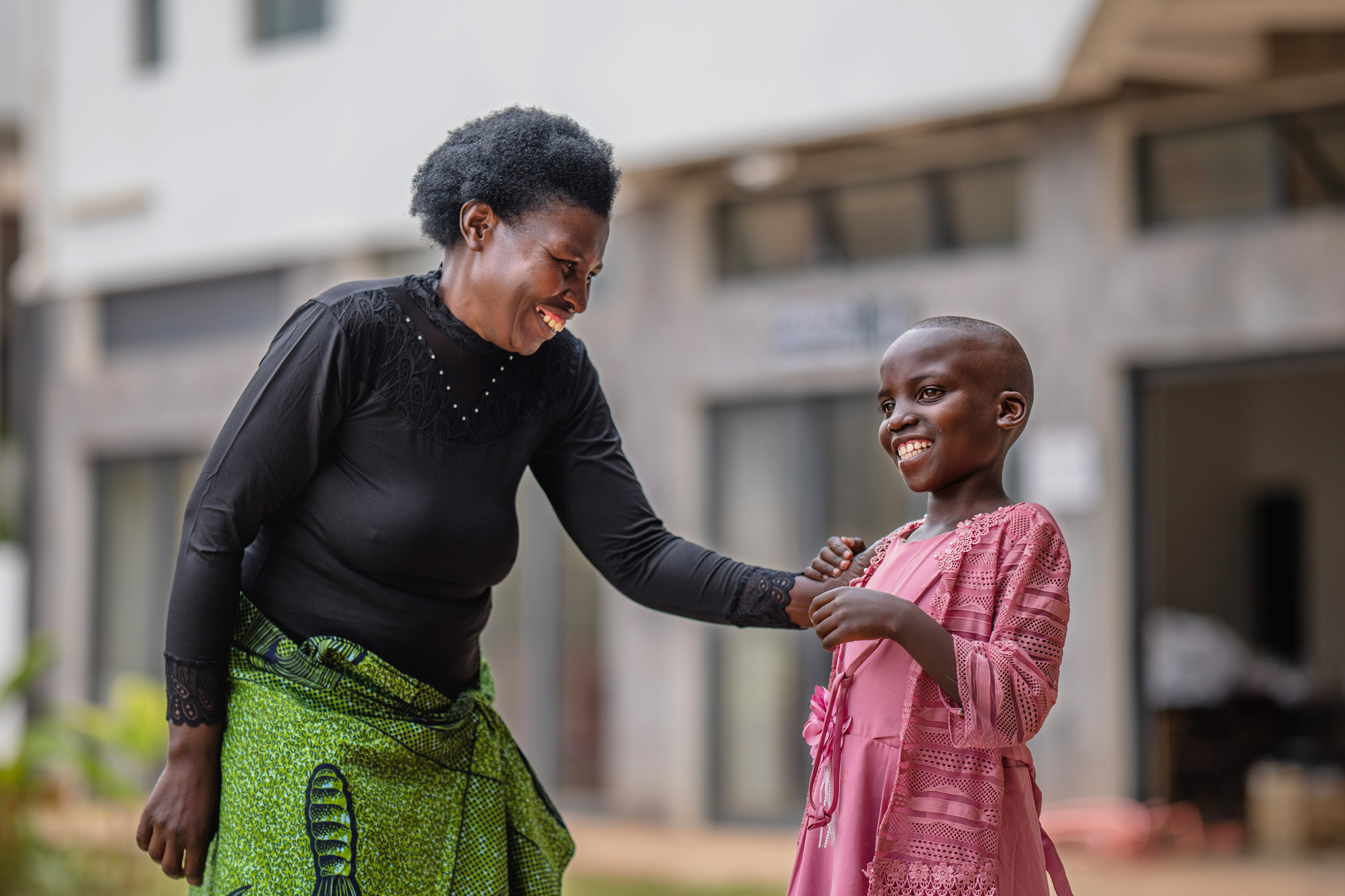 Woman with child in Rwanda 