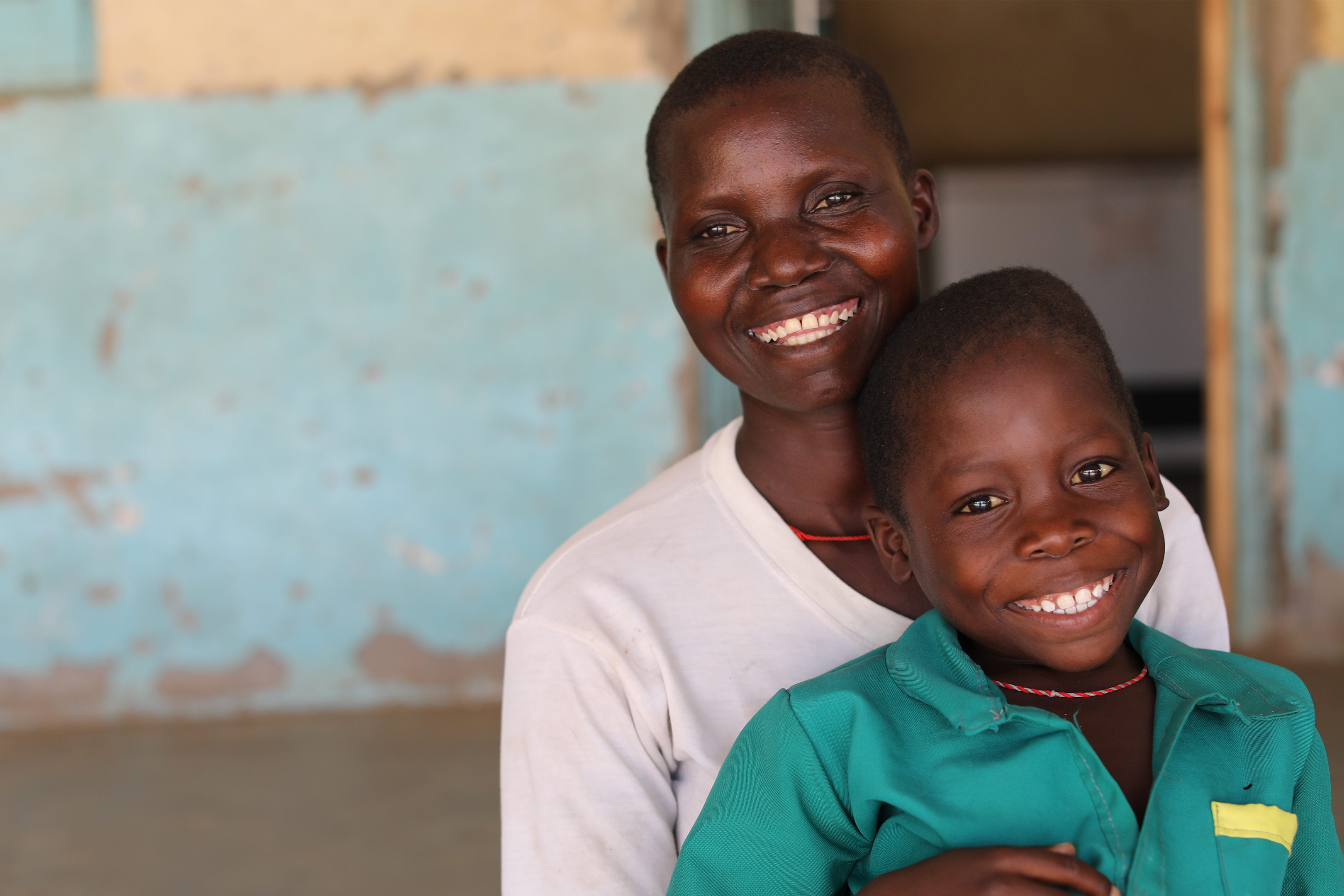 Mother with child in Malawi