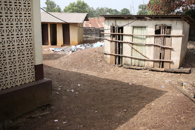 Views from the campus of a dilapidated Port Loko Government Hospital