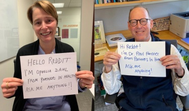 PIH co-founders Ophelia Dahl and Dr. Paul Farmer 