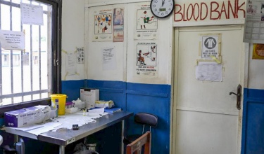 The revitalized blood bank at Koidu Government Hospital in Kono District, Sierra Leone.