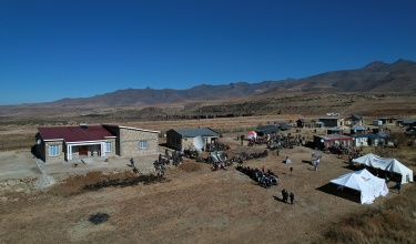 aerial photo of Lebakeng Health Center