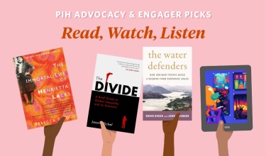 Display of books mentioned in the article, each held up by a hand.