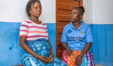 expectant mother and traditional birth attendant