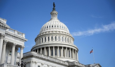 Outside the U.S. Capitol building